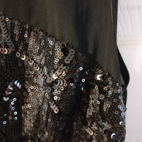 Mustard Seed, black dress short, It has sequins style, NEW - Picture 5 of 14